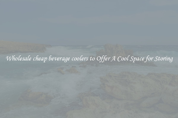 Wholesale cheap beverage coolers to Offer A Cool Space for Storing