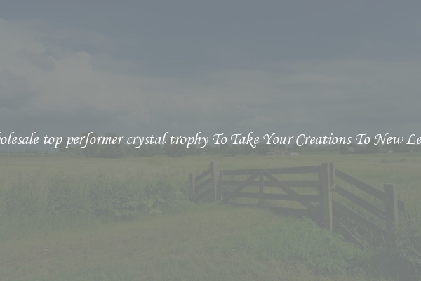 Wholesale top performer crystal trophy To Take Your Creations To New Levels