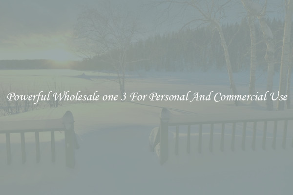 Powerful Wholesale one 3 For Personal And Commercial Use