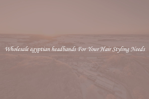 Wholesale egyptian headbands For Your Hair Styling Needs