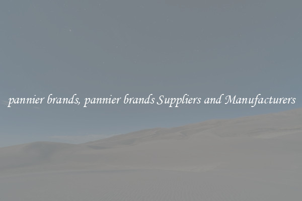 pannier brands, pannier brands Suppliers and Manufacturers