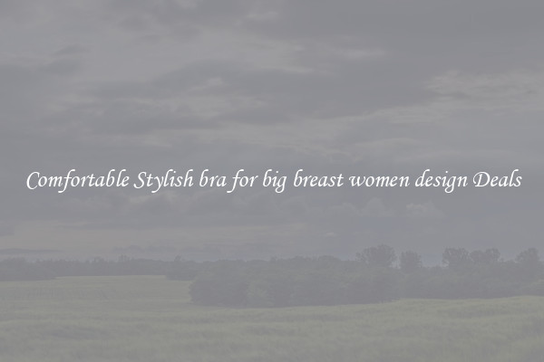 Comfortable Stylish bra for big breast women design Deals