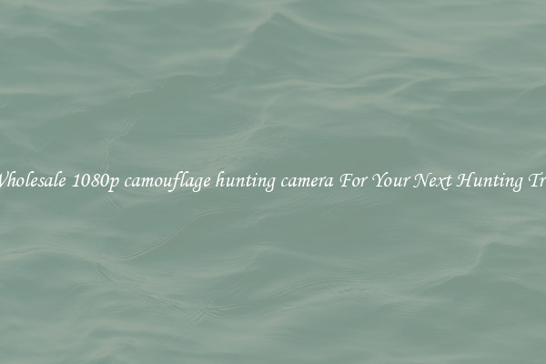 Wholesale 1080p camouflage hunting camera For Your Next Hunting Trip