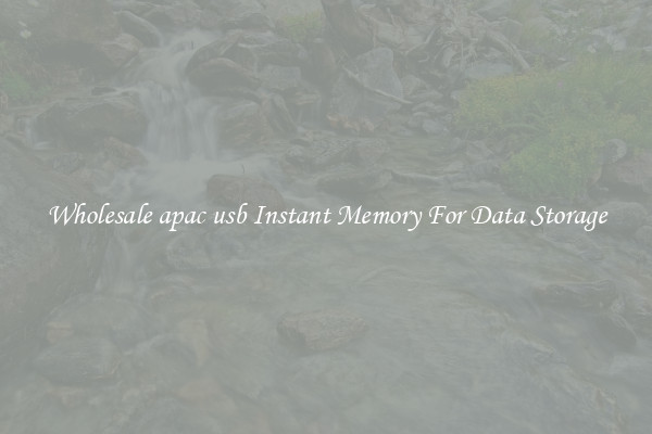 Wholesale apac usb Instant Memory For Data Storage