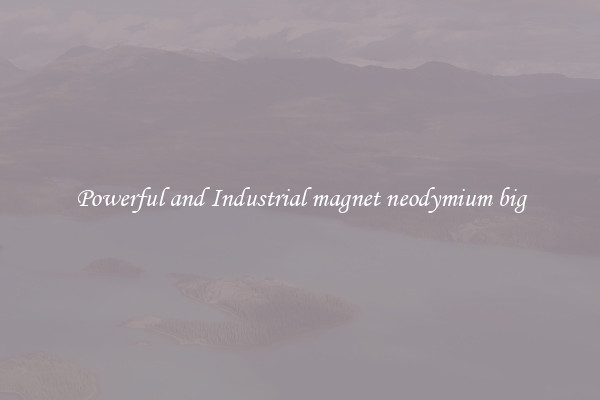 Powerful and Industrial magnet neodymium big