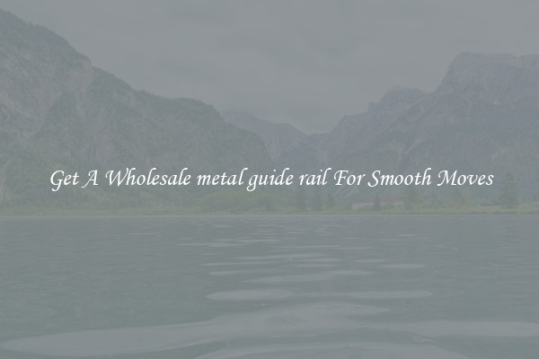 Get A Wholesale metal guide rail For Smooth Moves