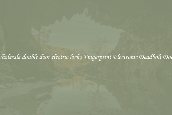 Wholesale double door electric locks Fingerprint Electronic Deadbolt Door 